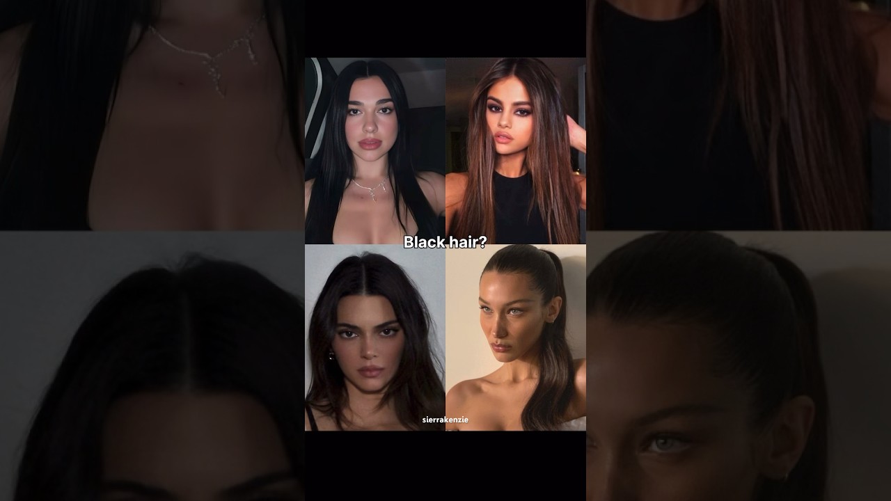 Black or Blonde 👩&zwj;🦳#selenagomez #dualipa #bellahadid #kendalljenner #hairstyle #blondehair #black