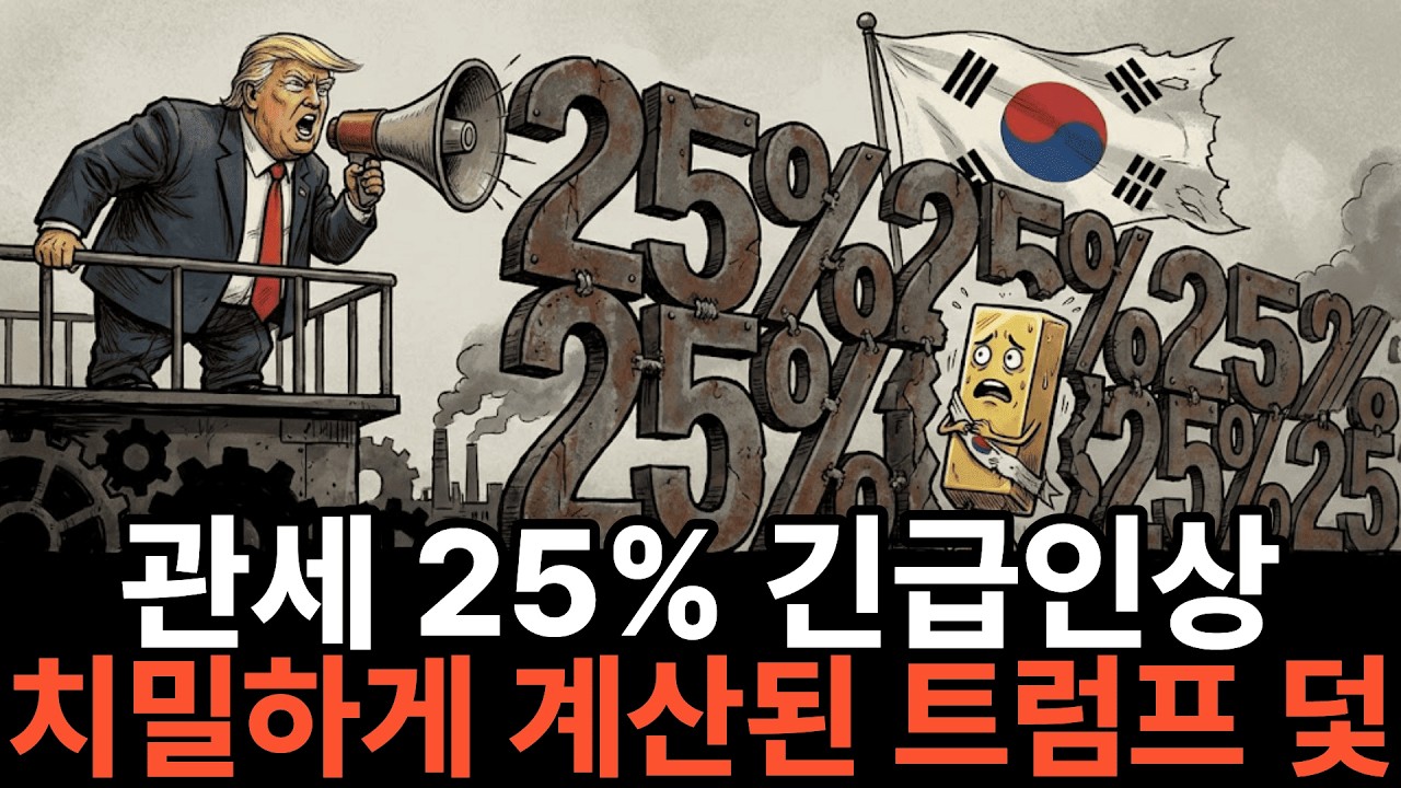 국회 비준 때문이라고? 트럼프가 한국산 관세 25%를 때린 치밀한 계산의 기술