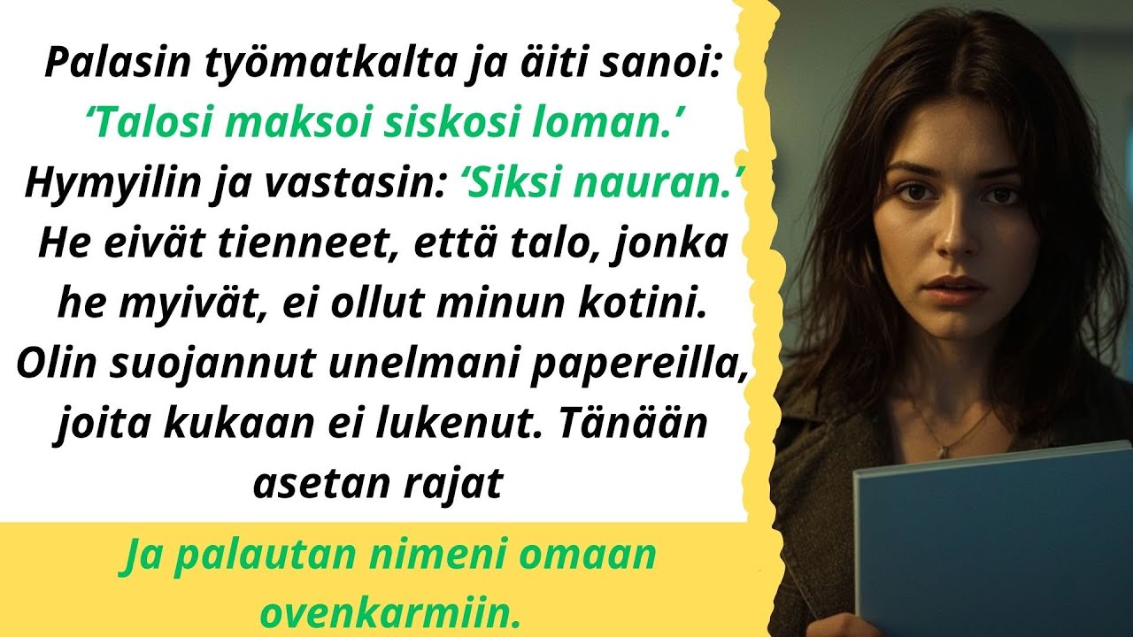 Äitini nauroi: “Talosi maksoi hänen lomansa.” Nauroin takaisin — ja totuus hiljensi kaikki...