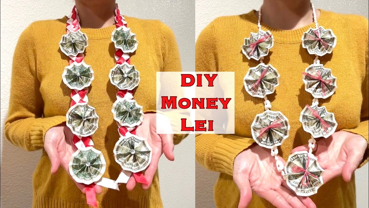 #DIY-Money Lei - Dây Hoa Tiền Đeo Cổ Lễ Ra Trường - Tái Sử Dụng Lại Đồ Vật Có Sẵn Ở Trong Nhà #288
