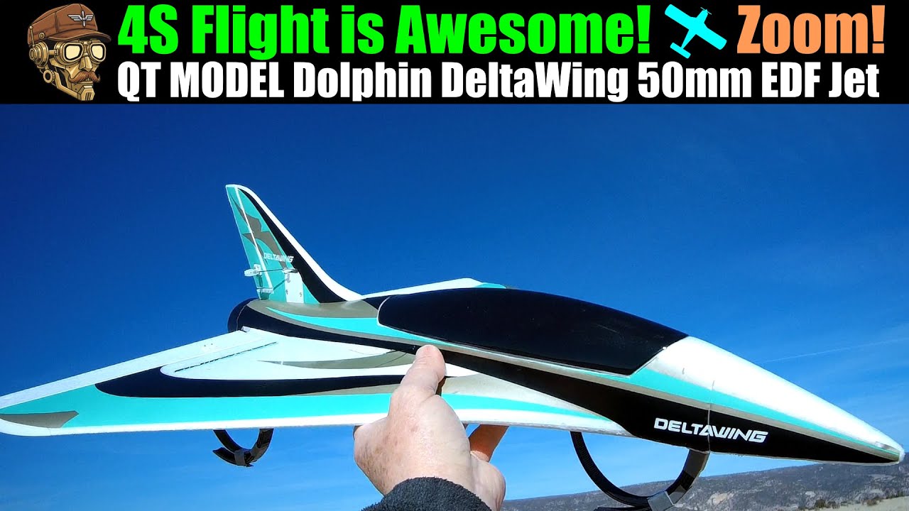 4S Flight is Awesome! Dolphin DeltaWing 50mm EDF Jet 550mm PNP