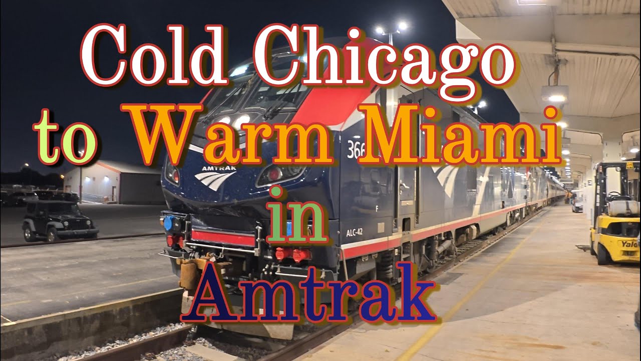 🚆 Amtrak Journey: Chicago to Miami | Coach Class Experience ❄️➡️🌴