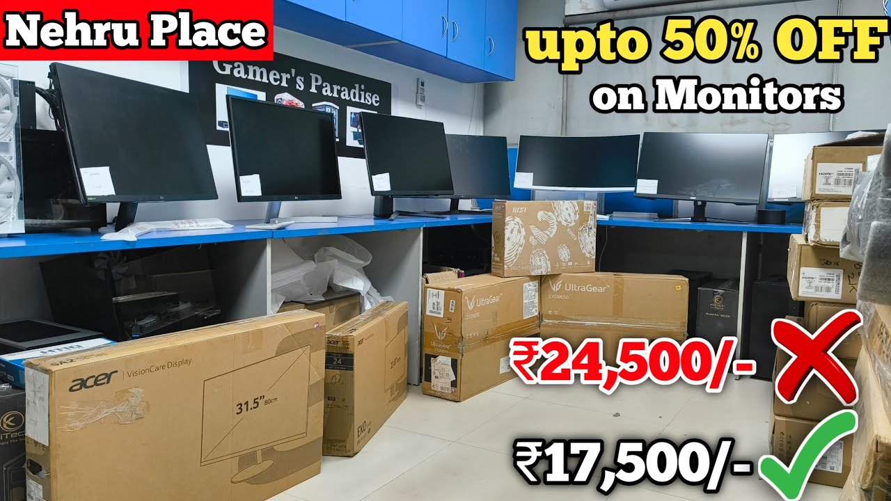 Cheapest Open Box Monitors with 3 years Warranty at Gamers paradise Nehru Place | 25k monitor at 17K