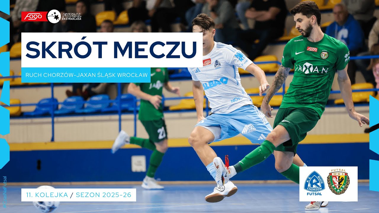 Ruch Chorzów - Jaxan Śląsk Wrocław 3:7 SKRÓT | 11. kolejka (2025/26)
