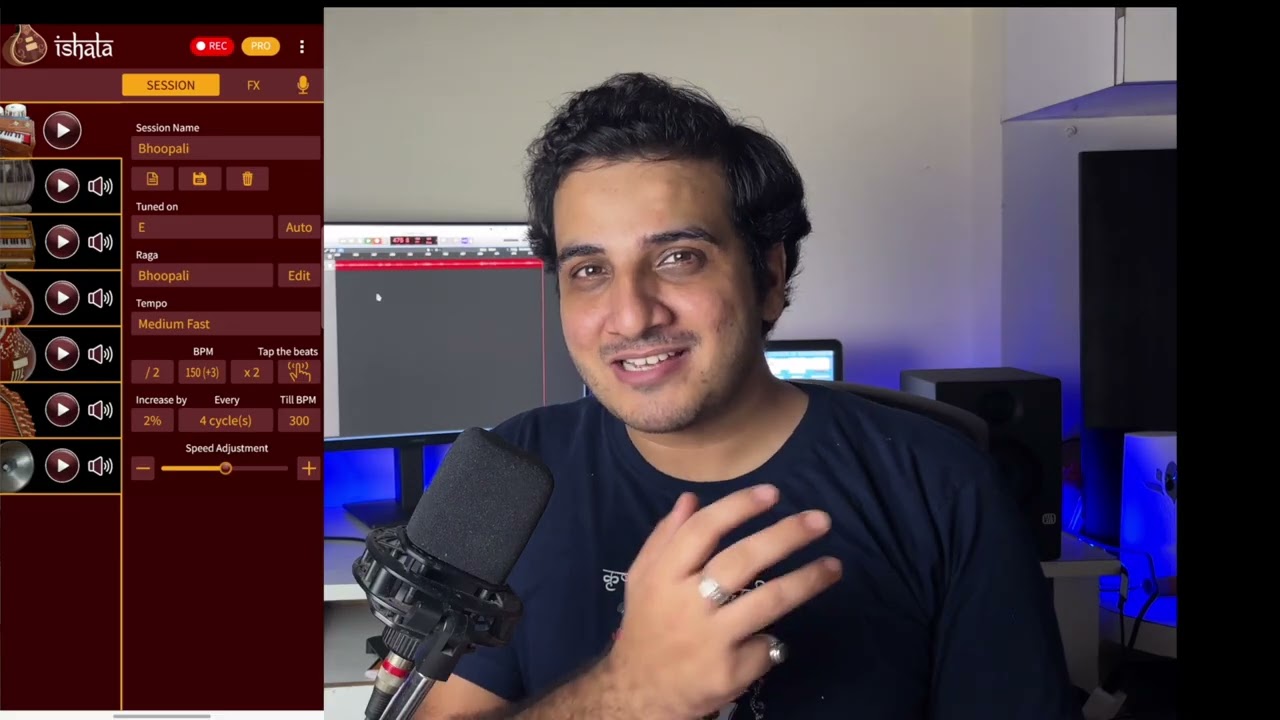 How to use ishala app properly / Taanpura, tabla, ,swarmandal and all settings / Chinmay gaur