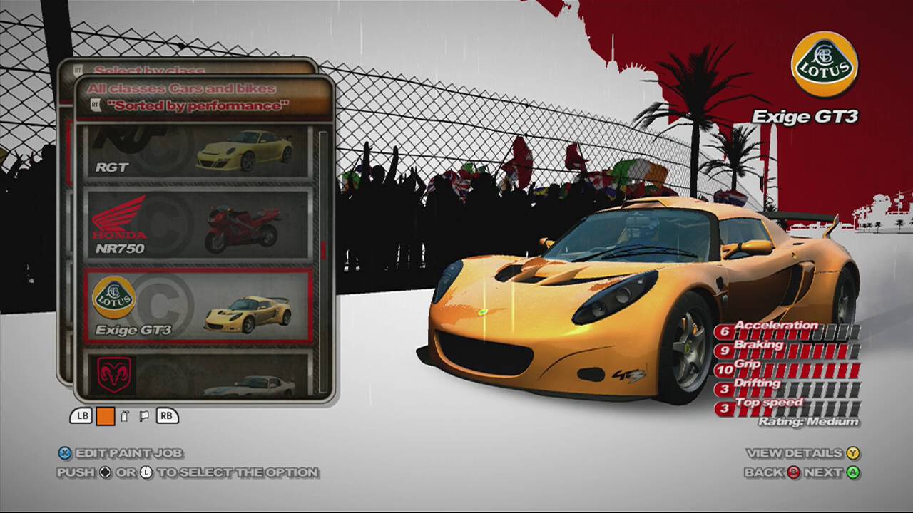 PGR4-All the cars in the game