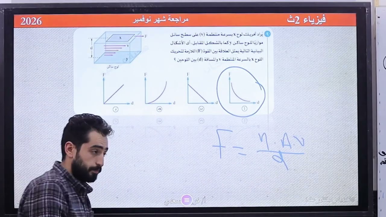 مراجعة الفيزياء لأمتحان شهر نوفمبر | الصف الثاني الثانوي |مستر كريم السعدي
