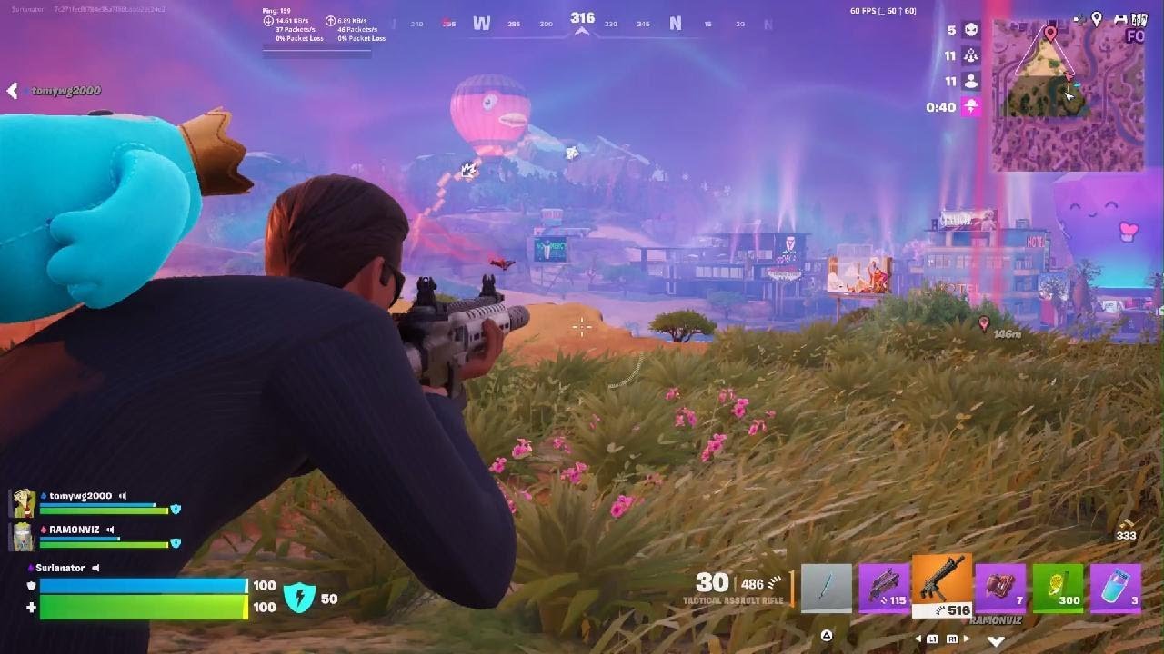 Fortnite zero build trio win w/Tito Tommy & Michael Scott