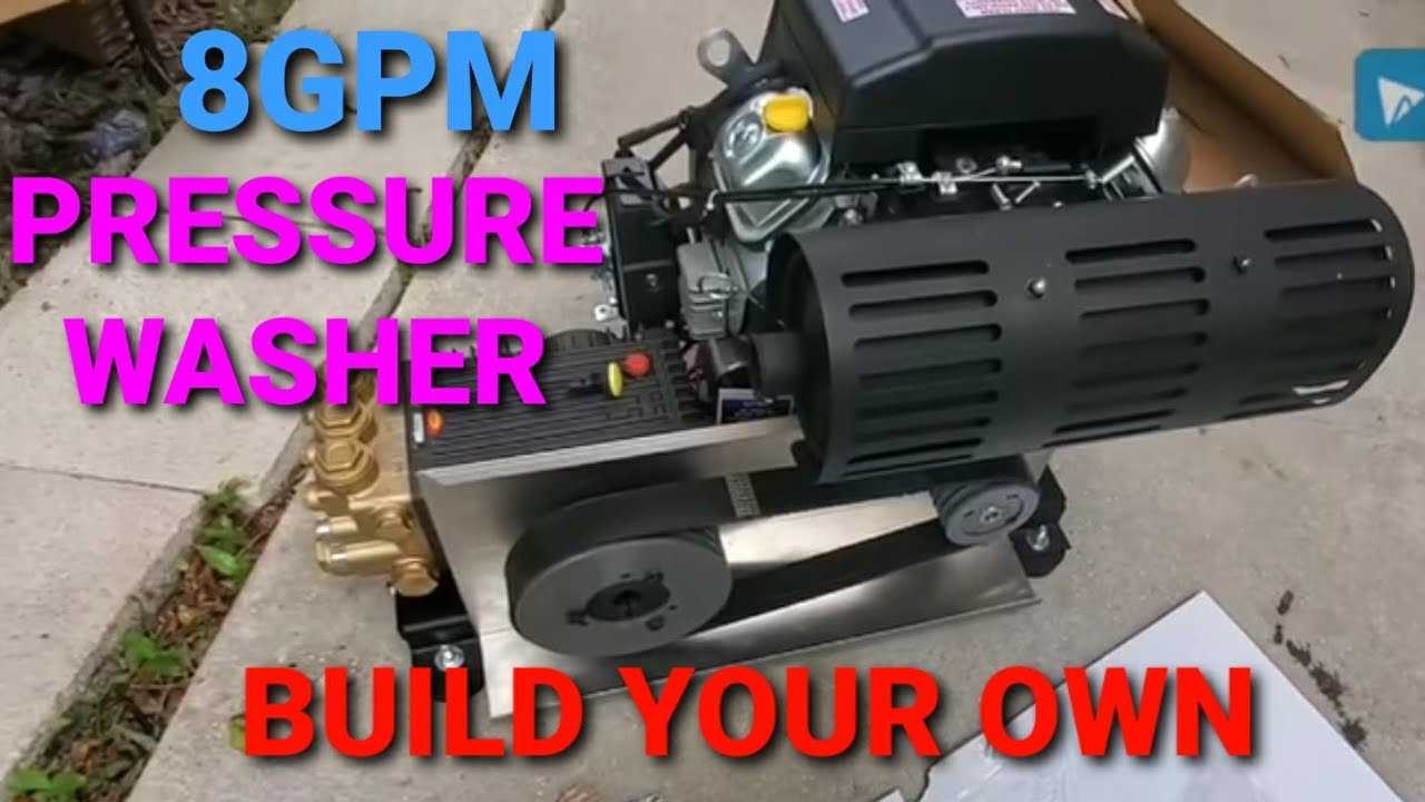 8.5gpm predator belt driven pressure washer build