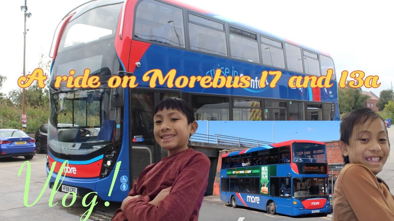 Riding on Morebus route 17 and 13a!