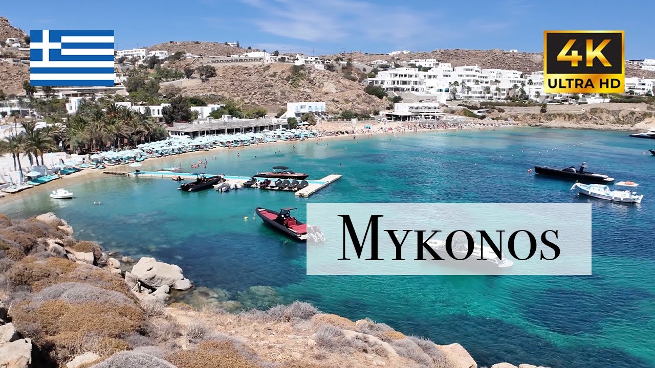 Mykonos Nammos Beach & Village Walkthrough | 4K UHD (September 2024)