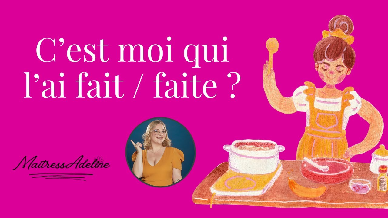 C'est moi qui l'ai FAIT ou FAITE !