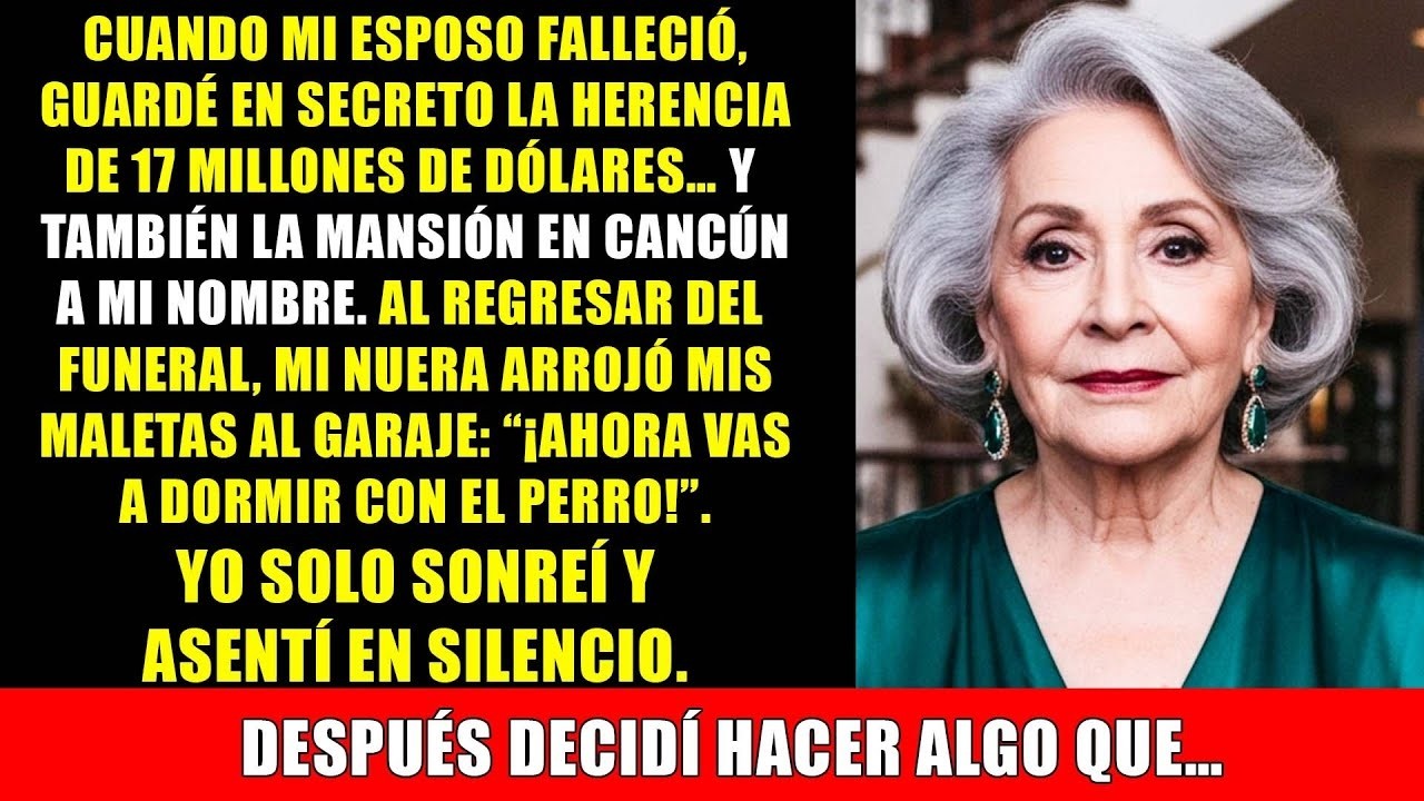 Cuando mi esposo murió, Oculté en silencio la herencia de 17millones de dólares Y también la man
