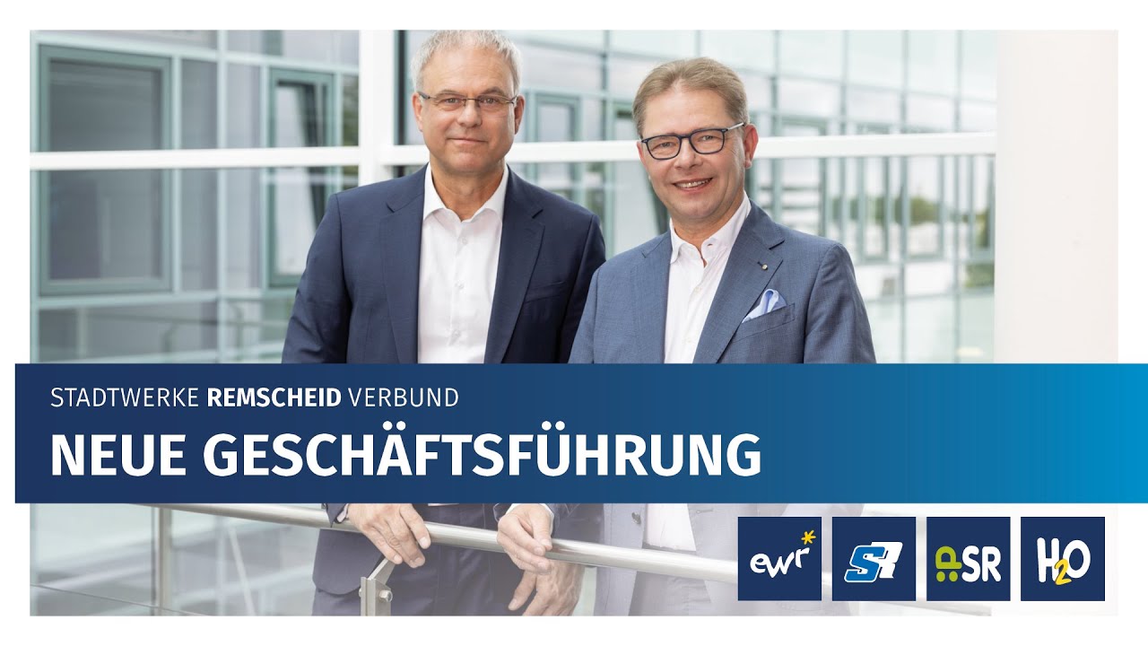 Neues F&uuml;hrungsduo beim Stadtwerke Remscheid Verbund