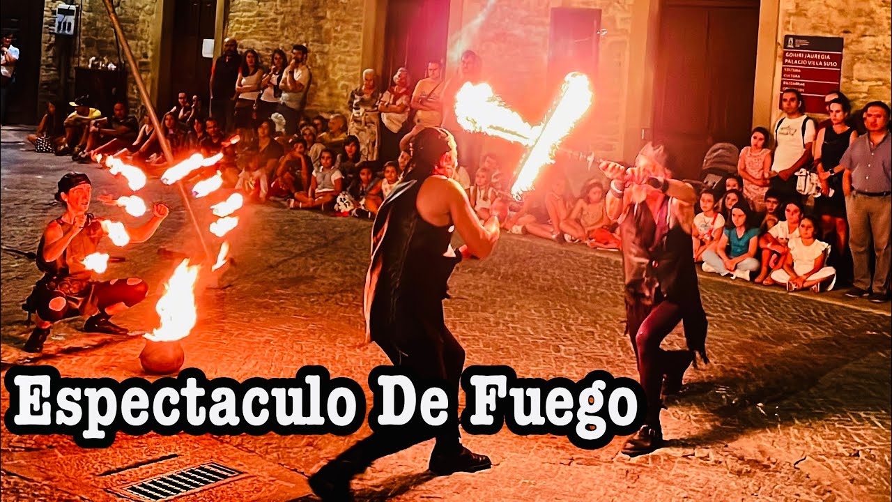 Espectaculo De Fuego 🔥 | Fireshow | Feria Mercado Medieval 2023 | Vitoria Gasteiz | Spain 🇪🇸🇪🇸