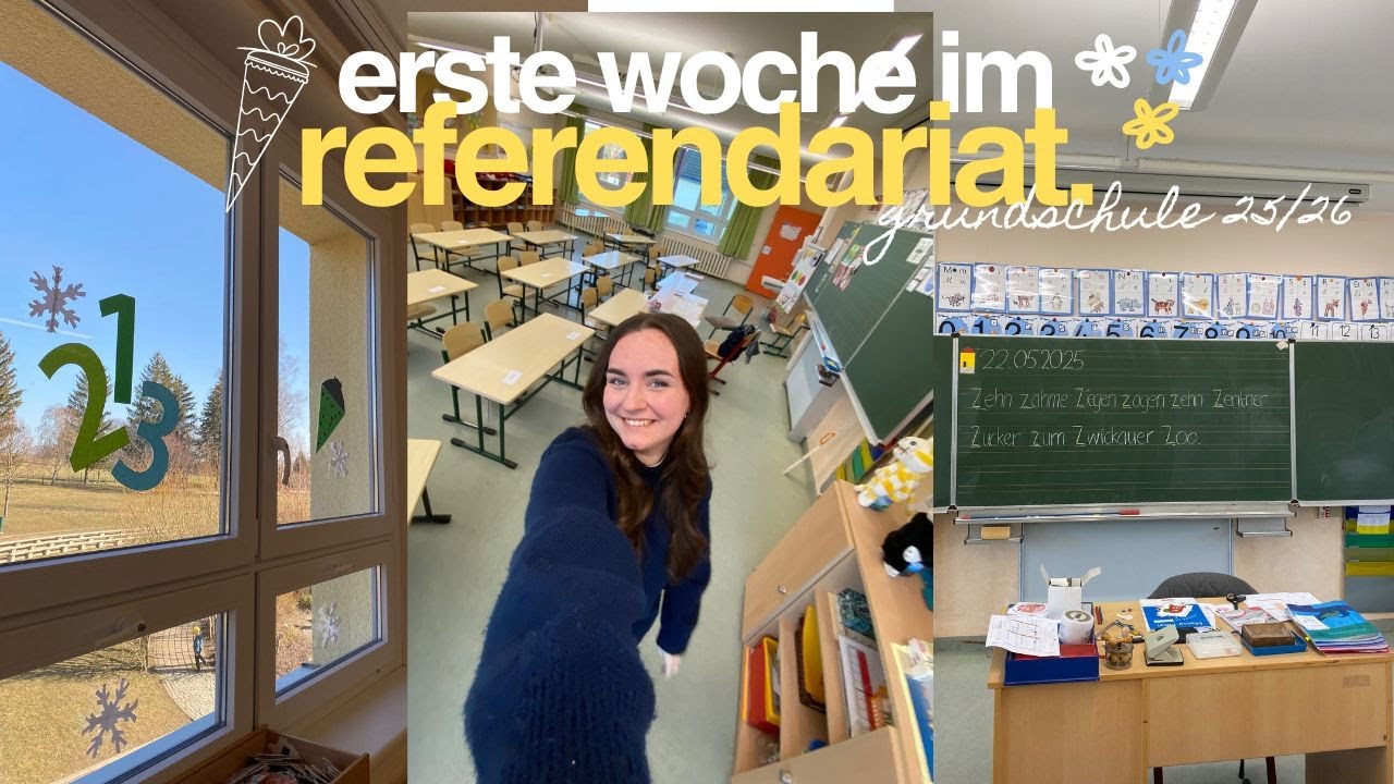Erste Woche im Referendariat 📚 Erste Eindrücke, Seminartag & Ankommen in der Schule (Grundschule)