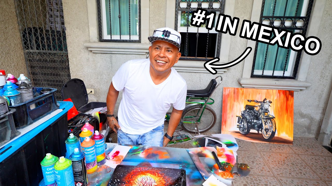 Mexican Spray God Creates GLOW-IN-THE-DARK MacBook Art... 🤯🇲🇽