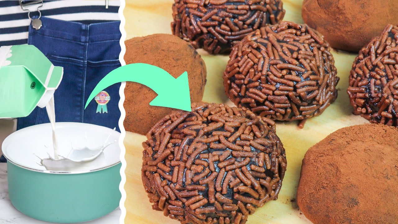 TRUFAS DE CHOCOLATE CON LECHE NORMAL - Ideas de anna