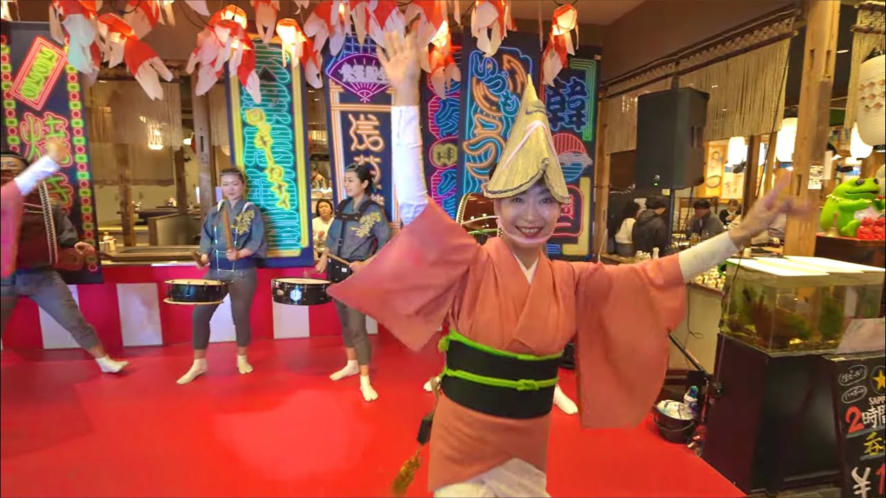 [2026年]浅草横町で阿波踊り 八咫烏連の迫力演舞/3月7日（二)