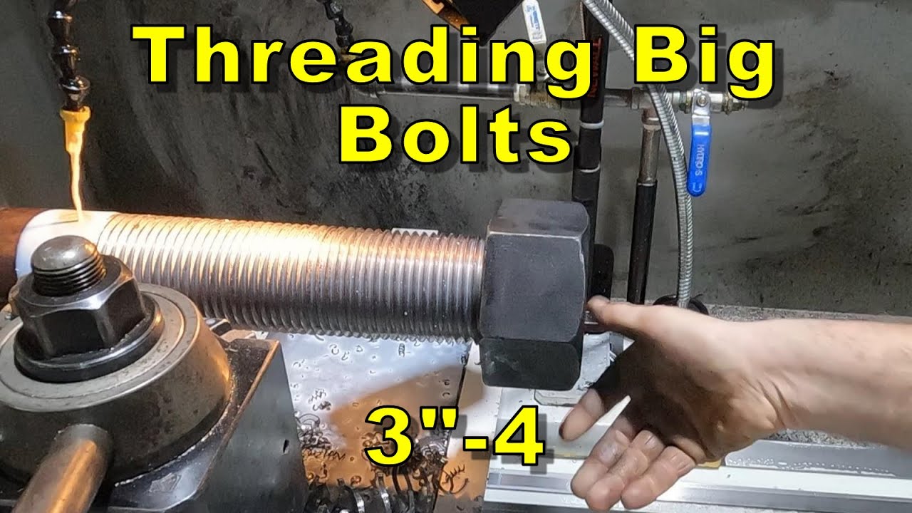 How To Make Big Bolts: Threading Heavy 3-Inch Bars For Quarry Equipment