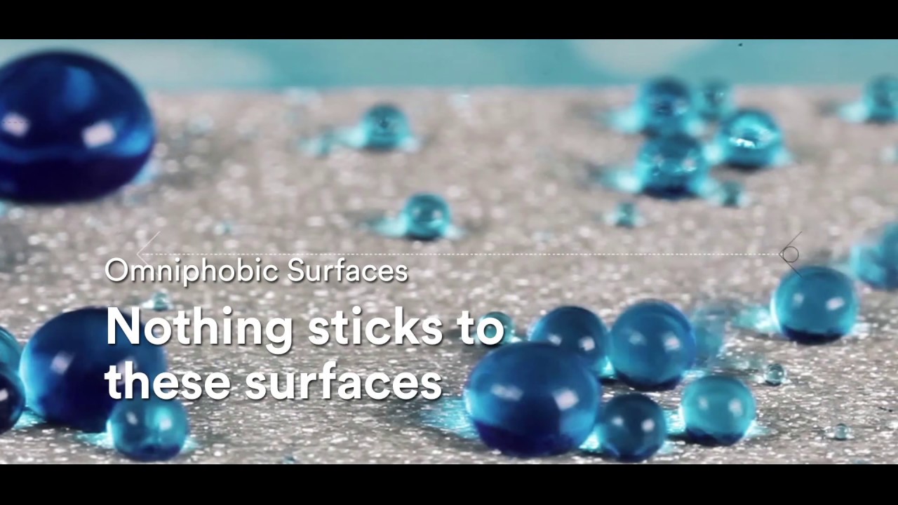 Omniphobic surfaces by Cidetec: Nothing sticks to these surfaces