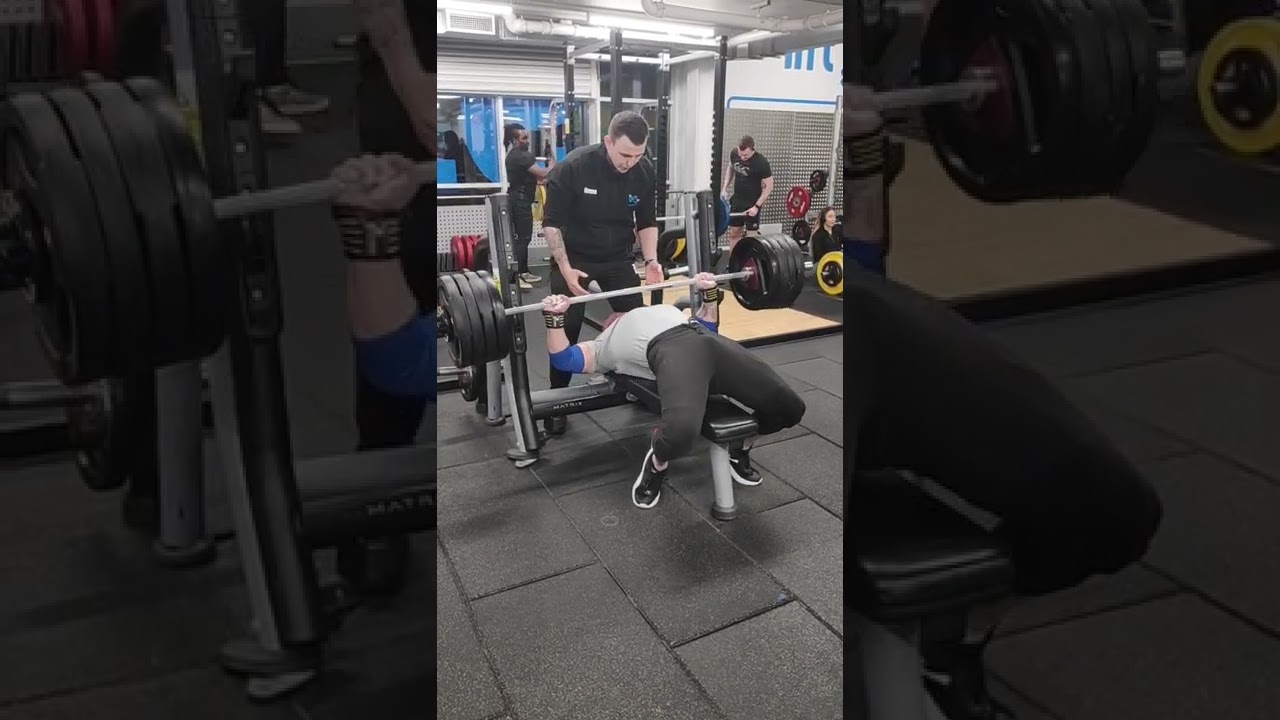 182.5kg bench. 93kg body weight. February 2022. 41 years old