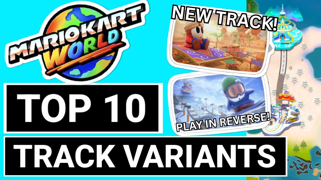 Топ-10 вариантов трасс и как в них играть | Mario Kart World