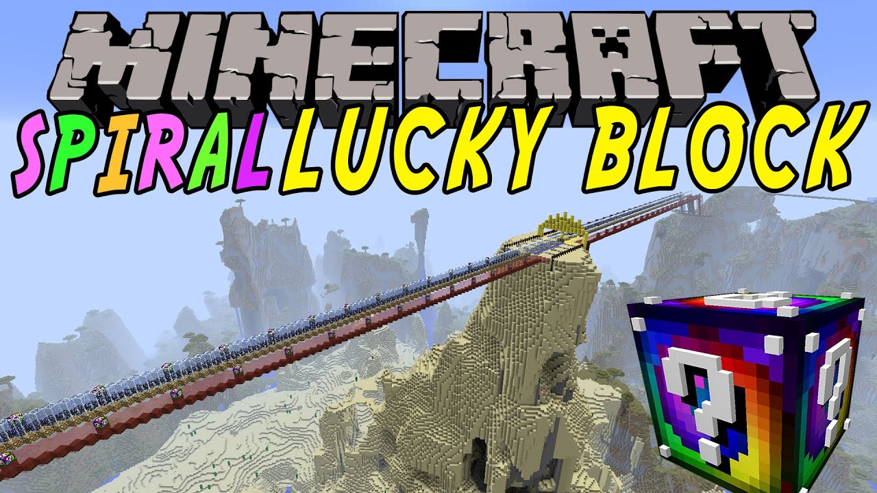 Minecraft: SPIRAL Lucky block race | NYTT RACE! | Lucky Block Mod - Modded Mini-Game