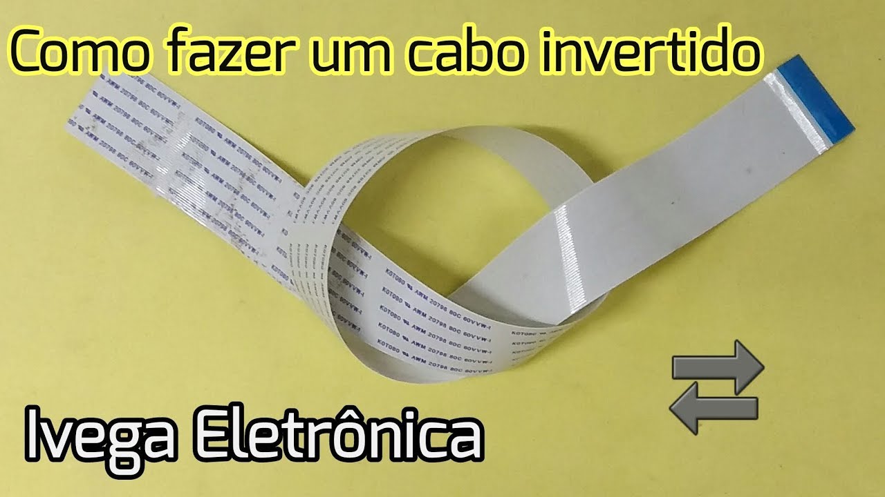 Cabo flat invertido, como fazer, muito simples.