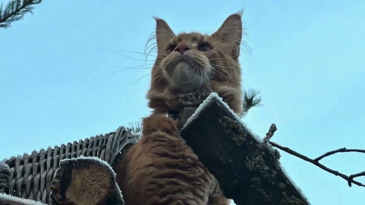 ❄️ First Frost Adventures with 6 months old Maine Coon Louis jun. & Leon