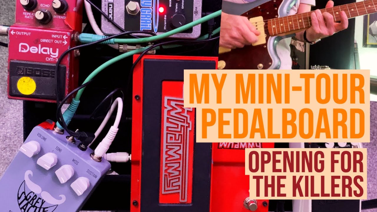 Guitar Pedalboard Setup for Mini-Tours - Jazzmaster Vintera Pedal Demo