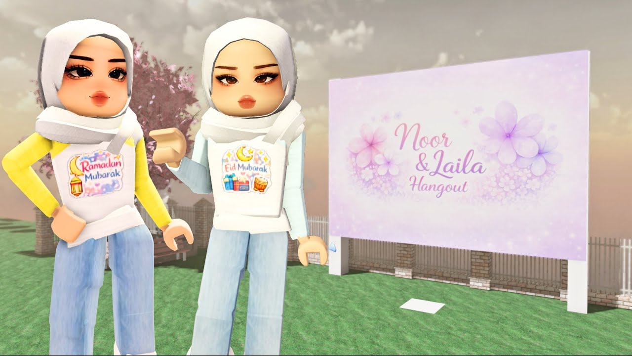 НАША НОВАЯ ИГРА! Noor & Laila RP, ролевая игра на Roblox! 💜🩷
