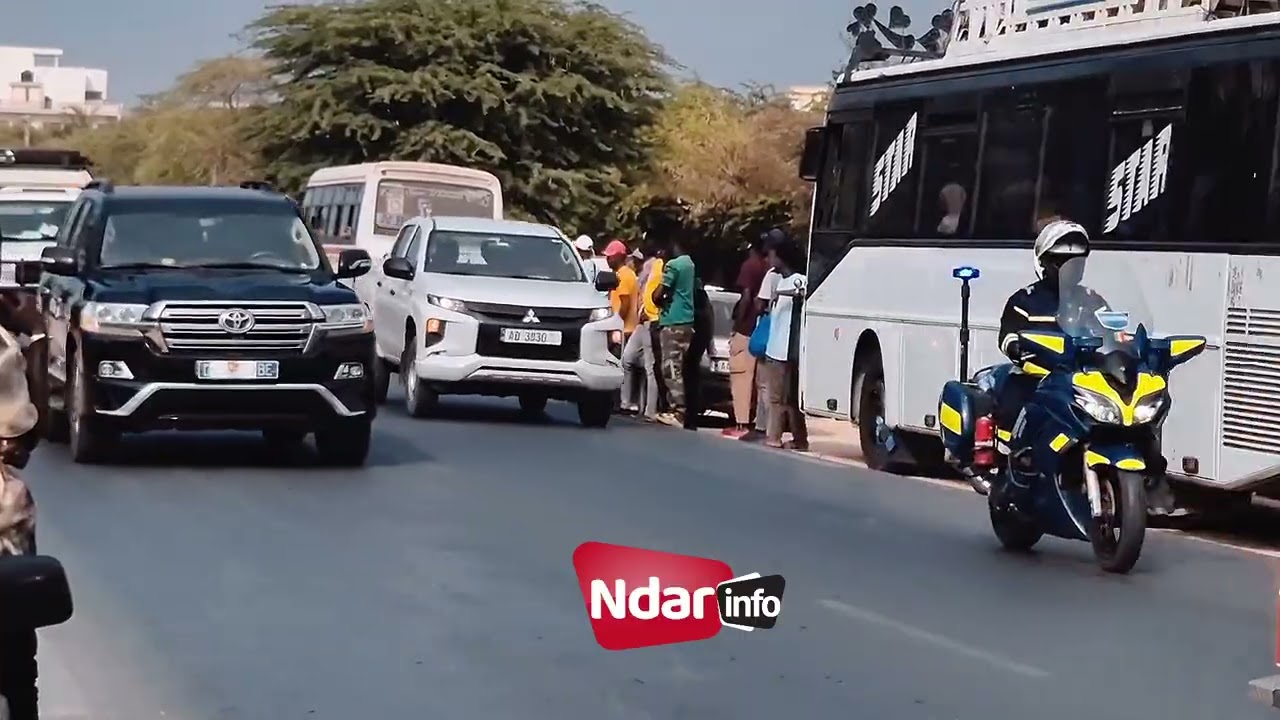 Le cortège du Président Bassirou Diomaye Faye
