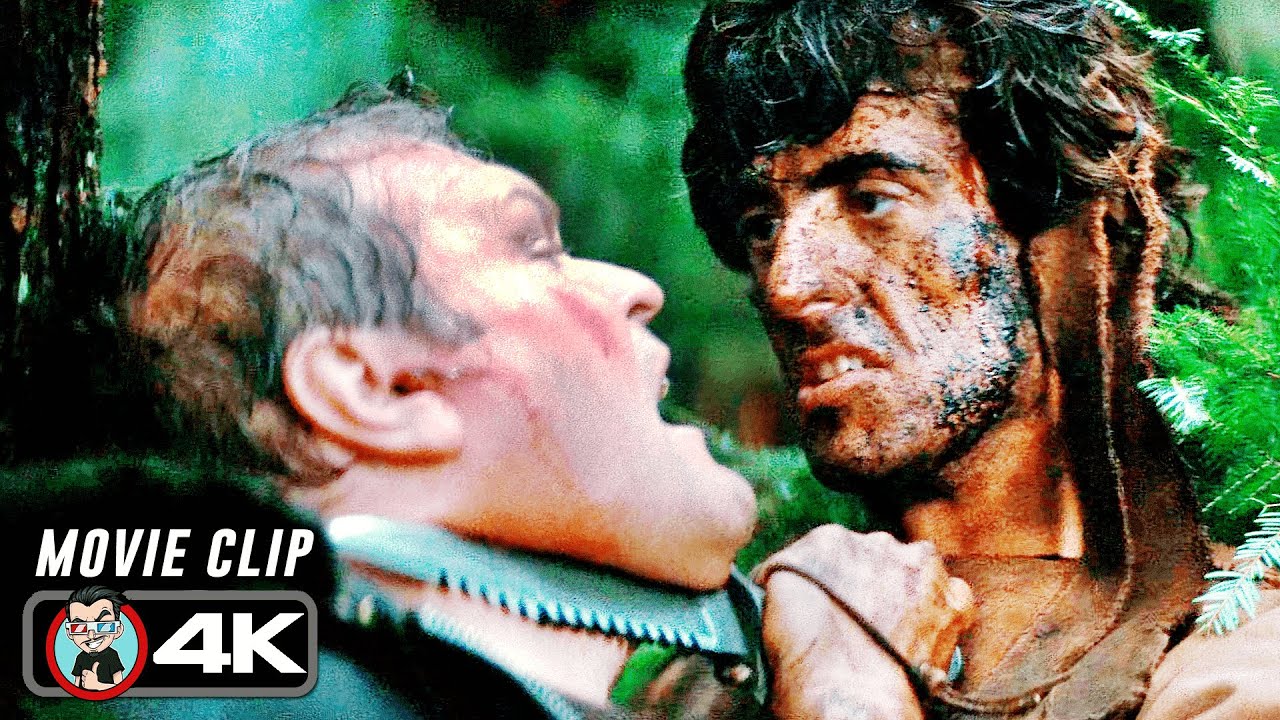 Rambo Destroys Corrupt Cops Scene | FIRST BLOOD (1982) Movie CLIP 4K