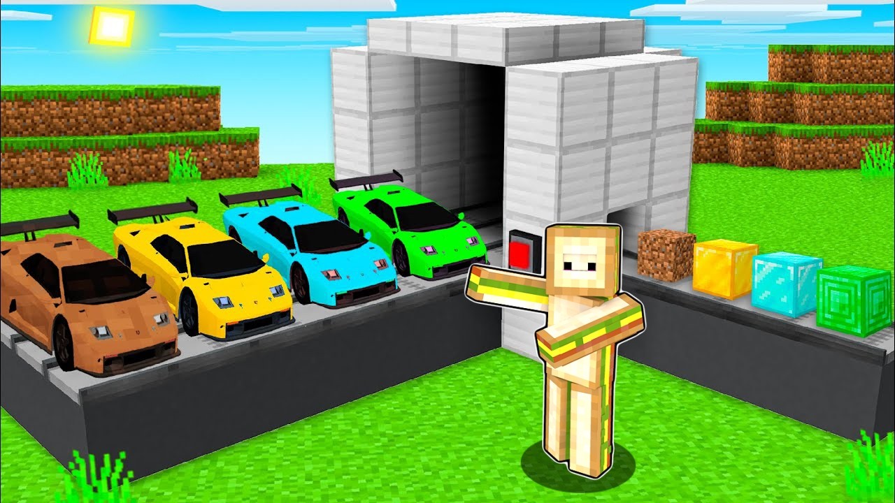 ARABA FABRİKASI AÇTIM! - Minecraft
