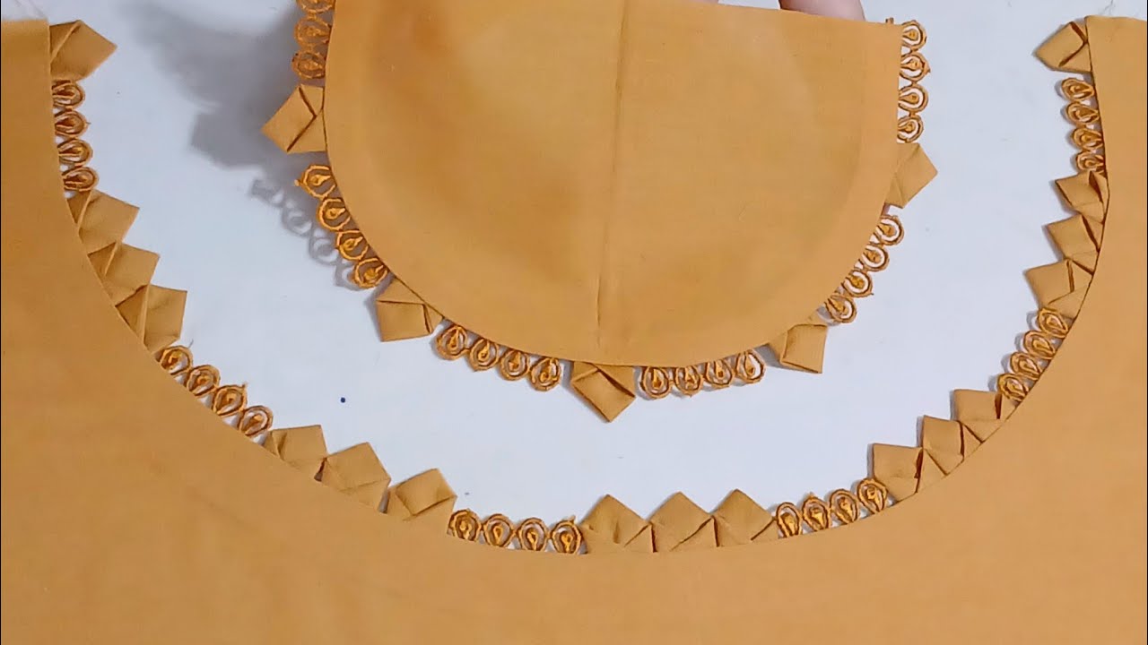 Popular pakistani neck design cutting & stitching/trendly neck design 2025/simple & easy neck design