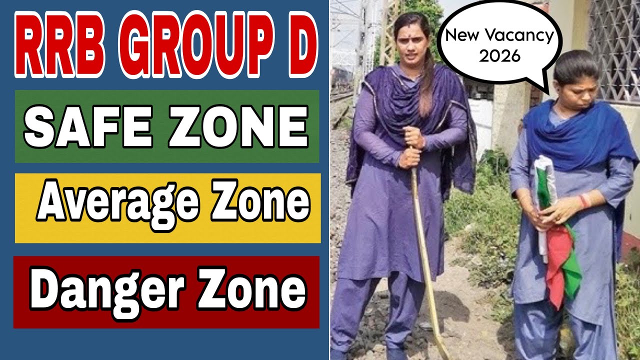 Rrb group d safe zone , average zone and danger zone 