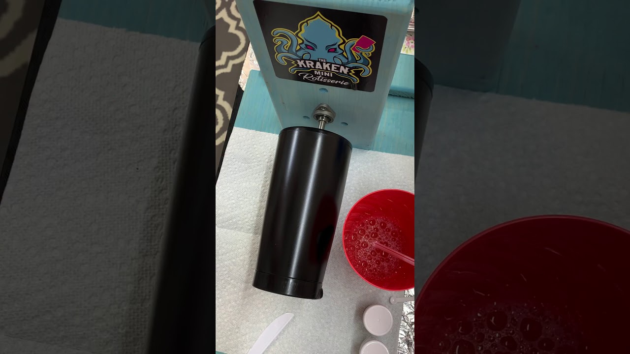 The Kraken Mini Rotisserie TM: Original Magnetic Cup Turner: Kraken Tutorials: UV Resin Dragon Skin