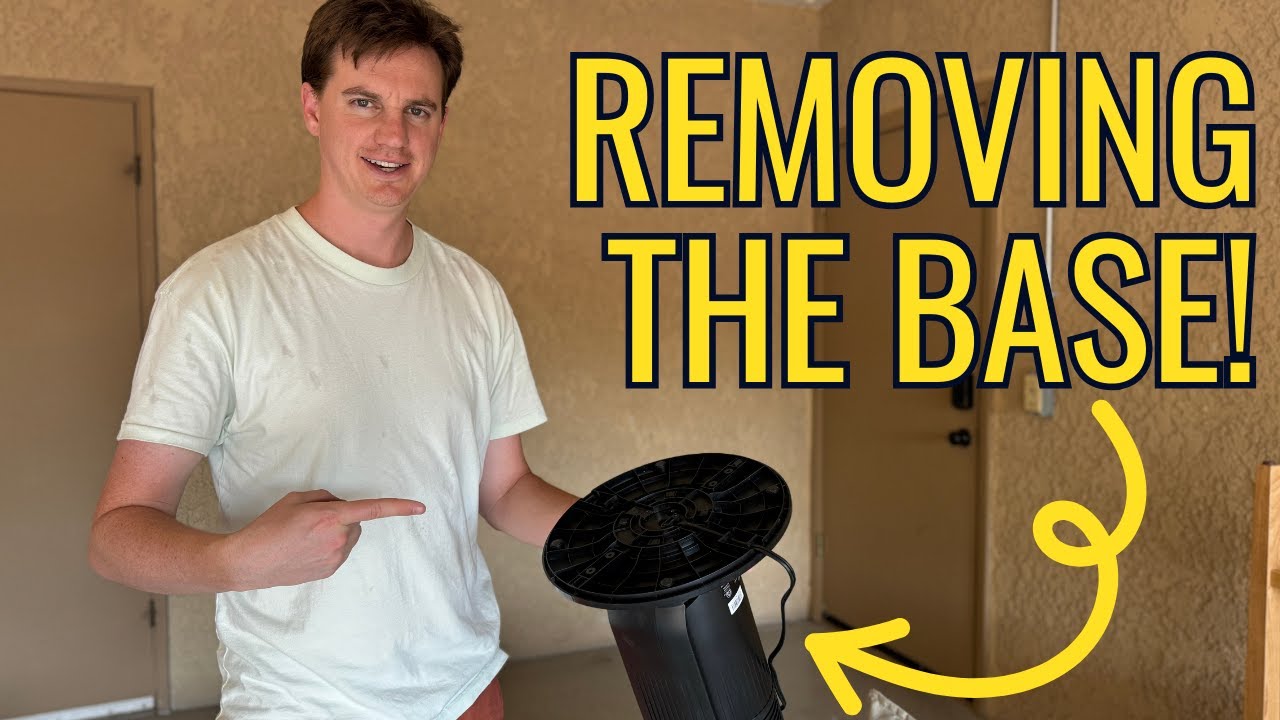 Снятие/разборка основания вентилятора башни Dreo