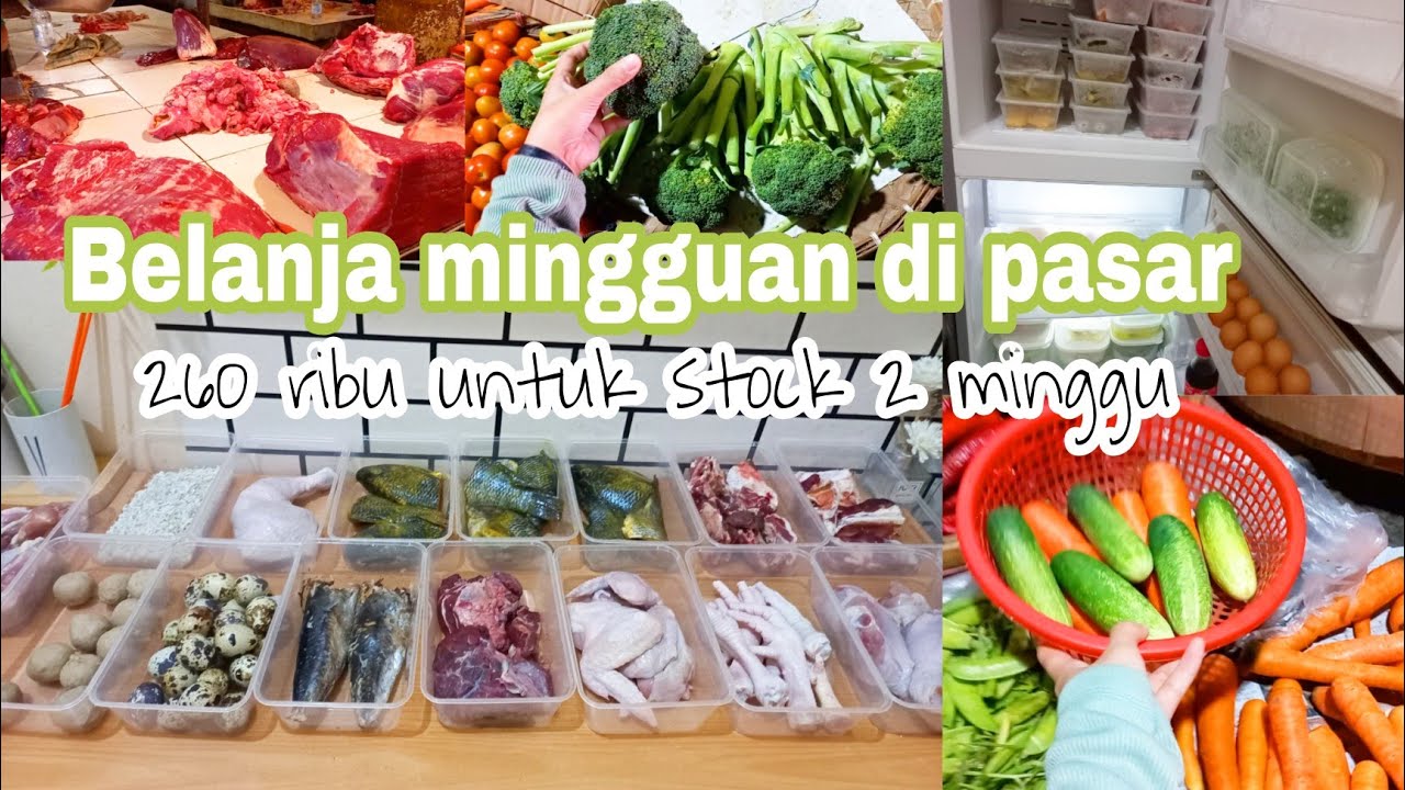 Food preparation || Belanja mingguan hemat