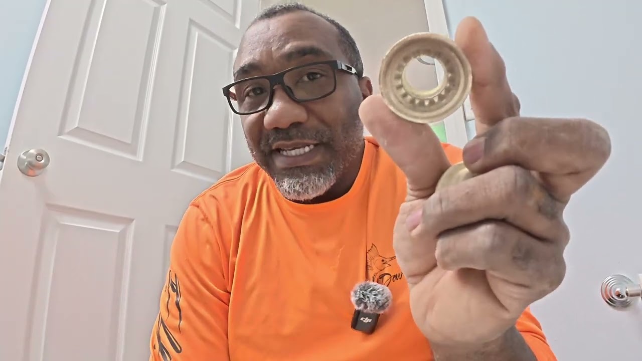 Bathroom faucet installed 