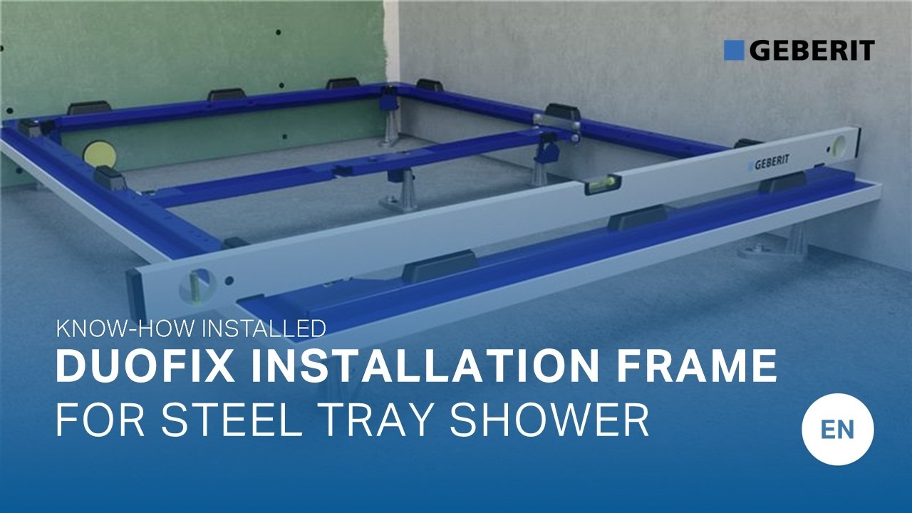 Geberit Duofix Installation Frame Shower with Steel Tray