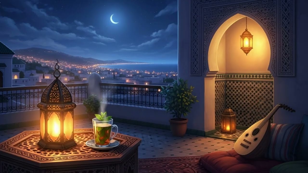 Ramdan Arabic Lofi #15 | لوفاي عربي مقام الحجاز 🌙 عود وناي | موسيقى رمضانية هادئة للاسترخاء