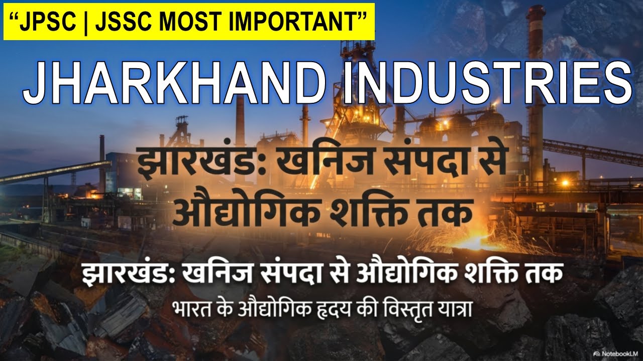 Industries in Jharkhand | झारखंड के प्रमुख उद्योग | JPSC | JSSC | Geography & Economy