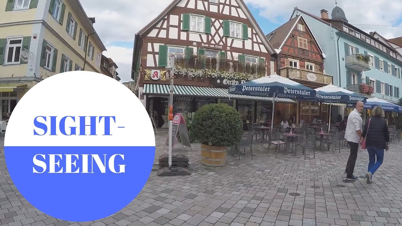 SIGHTSEEING in Oberkirch in Black Forest in GERMANY