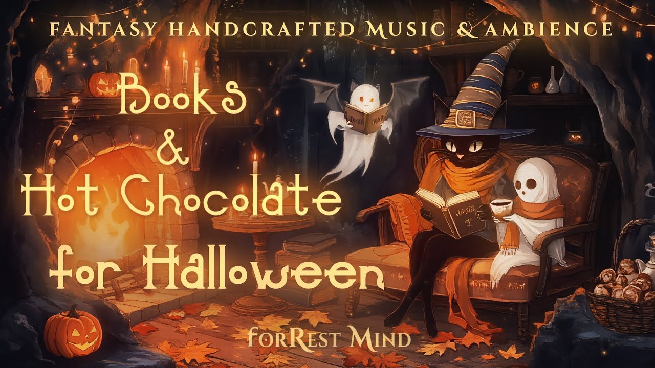 🎃 Сozy Halloween Party &bull; Halloween Ambience & Spooky Fantasy Music for Calm Reading &bull; No Mid Ads