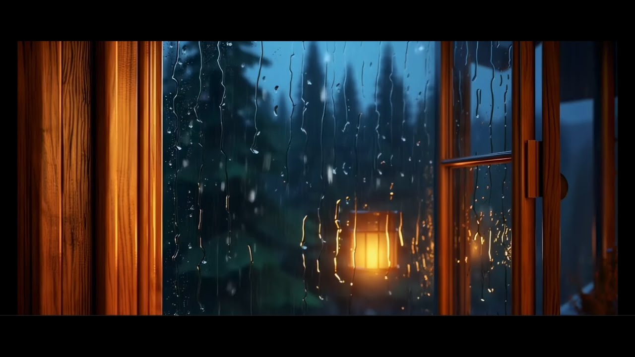 Rain Outside the Window for Deep Sleep  10 Hours