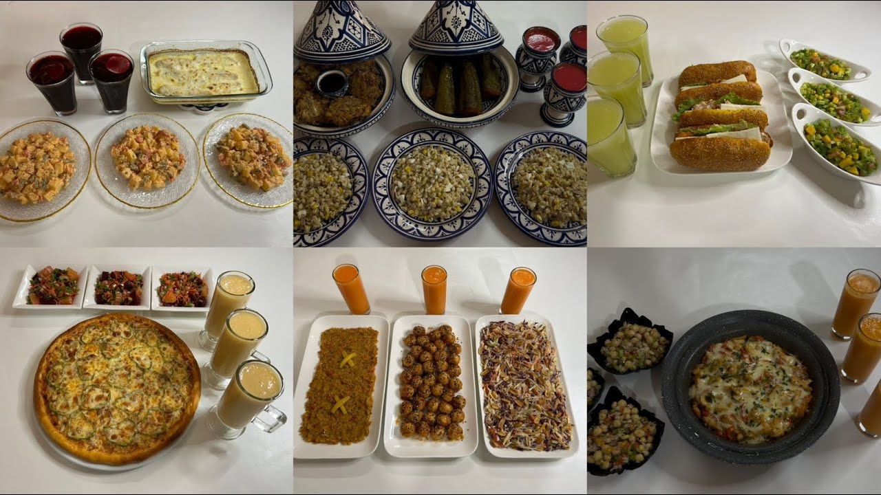 جدول الاكل الاسبوعي من الاثنين الى الاحد