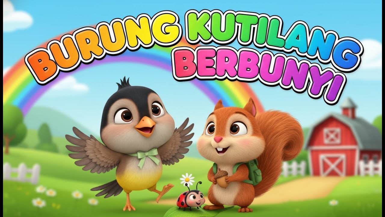 Burung Kutilang Berbunyi - Lagu Anak Indonesia Populer Lirik & Animasi Kartun 3D | PazaKids Channel