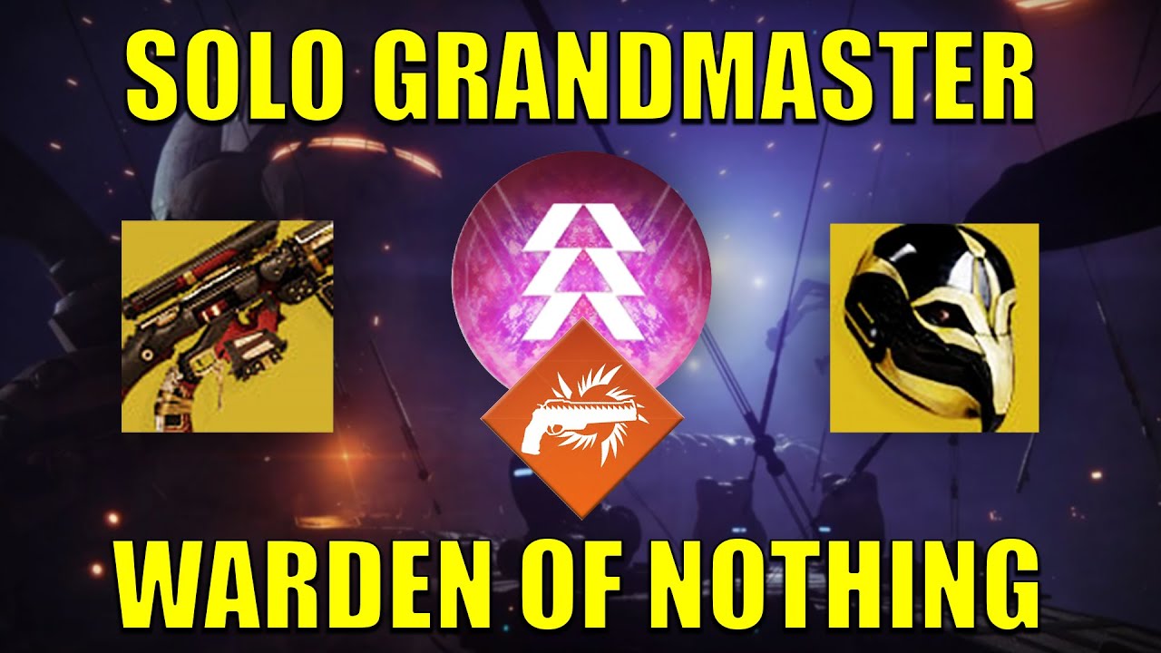 Solo Warden of Nothing Grandmaster in 11 minutes w/ Still Hunt! (Platinum) [Destiny 2]